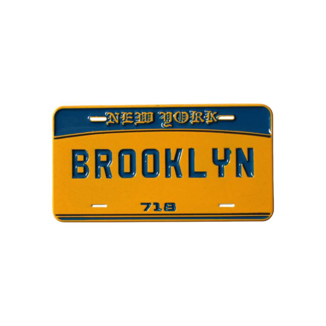 Brooklyn Plate Enamel Pin