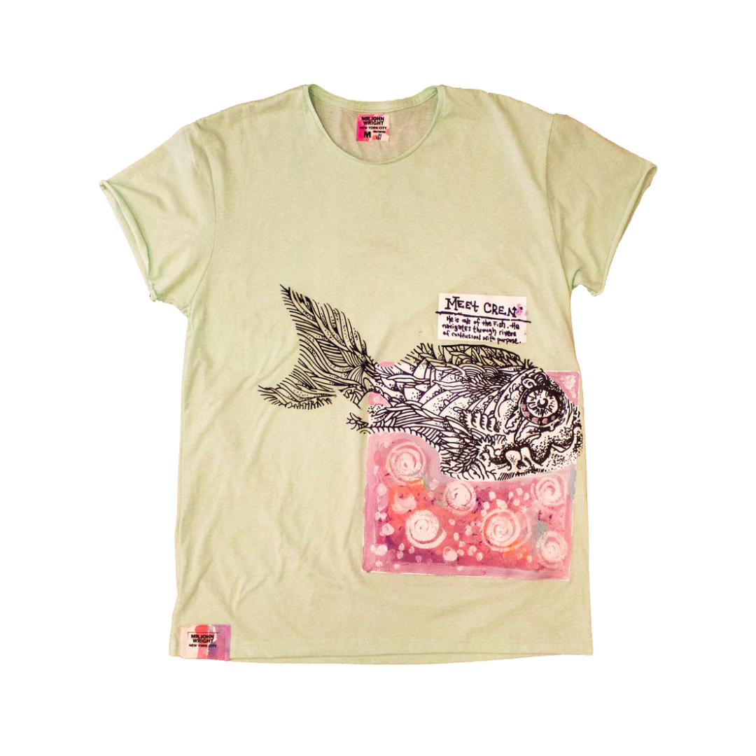 Oversized Cren Hand Painted Tee