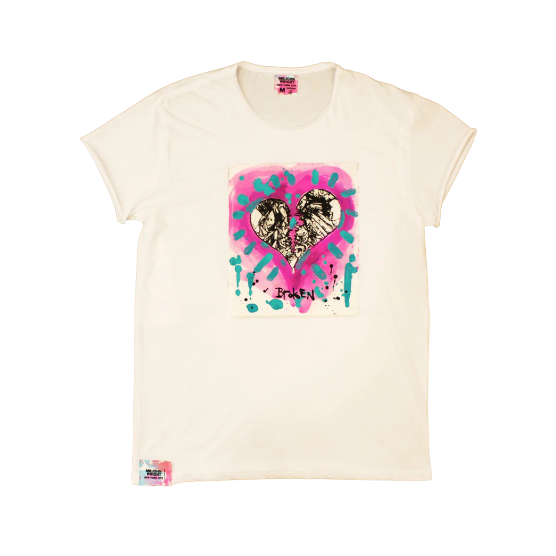 Oversized Hand Painted Broken Tee