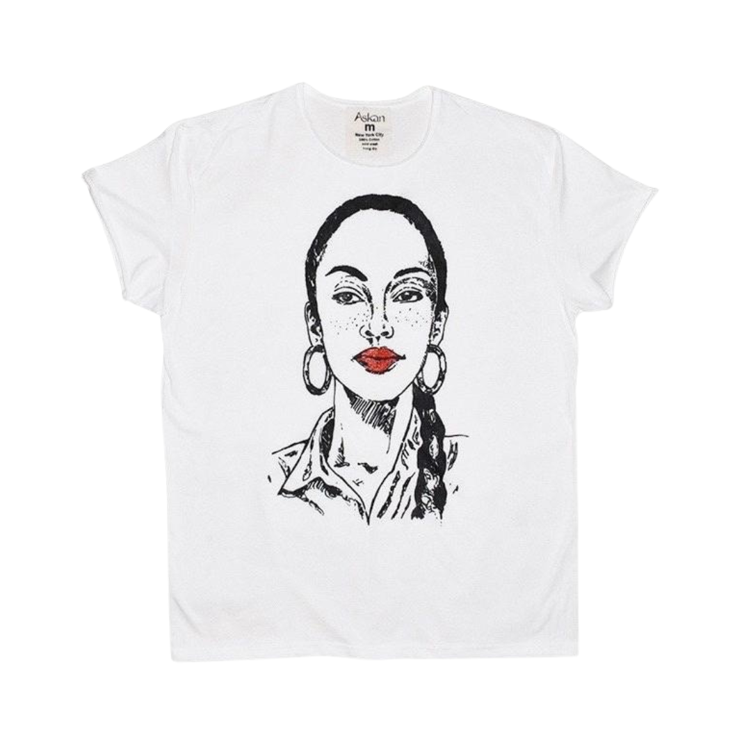 SADE グラフィックTシャツ ホワイト Amazon.com: Novo Los Angeles Sade t-Shirt (White_T_Shirt, Small