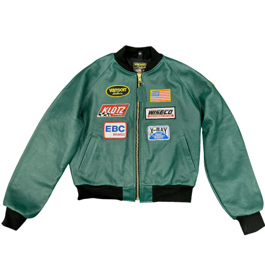 Vanson Race Team Jacket (TJP) – All Green Streetwear – Askannyc Vanson Race Team Jacket (TJP) – All Green Streetwear – Askannyc