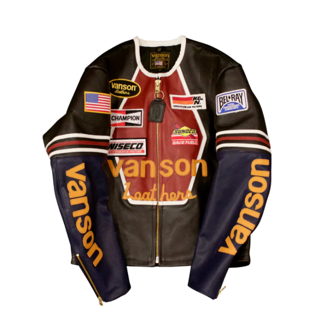 Vanson Star Leather Jacket – Askannyc