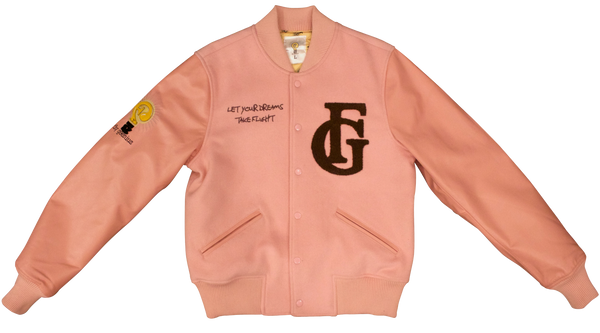 Pink Louis Vuitton Varsity Jacket