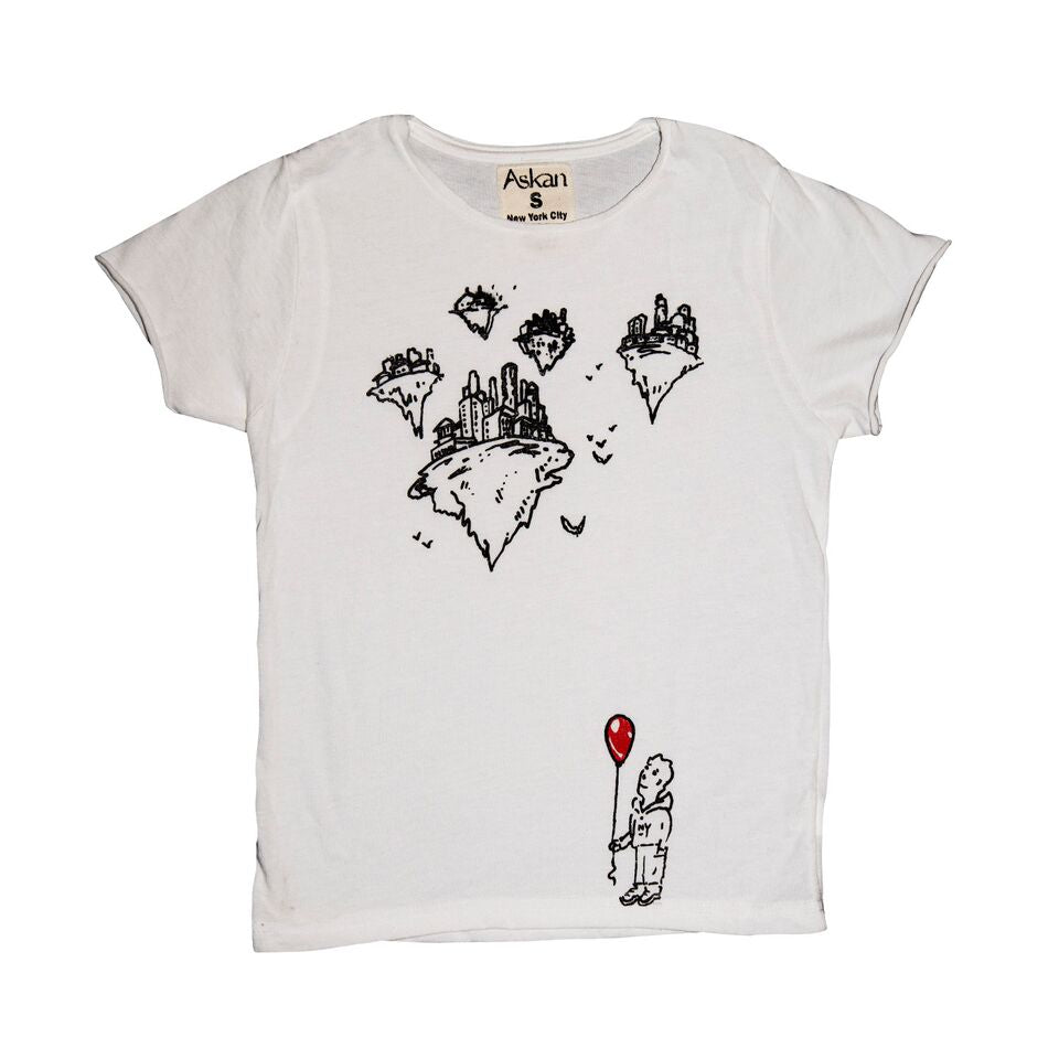 New York Clouds Kid Tee