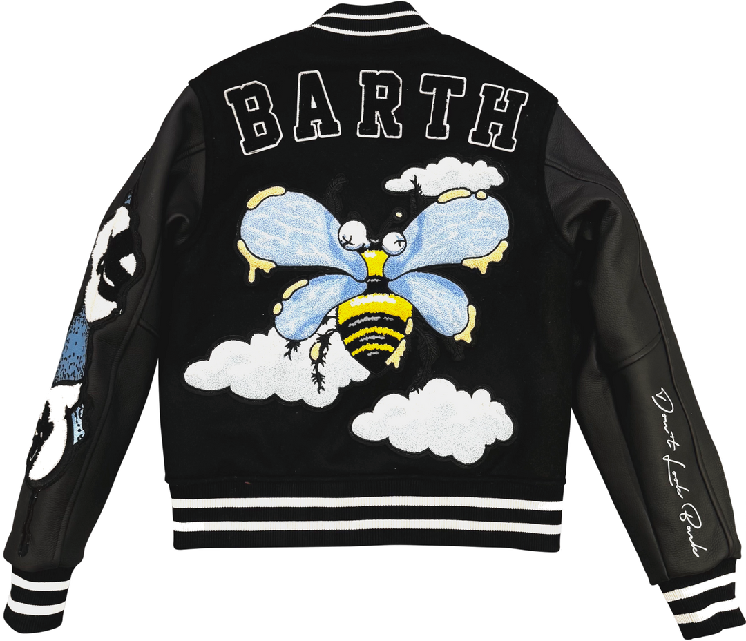 BGOLD Leather & Wool Varsity Jacket