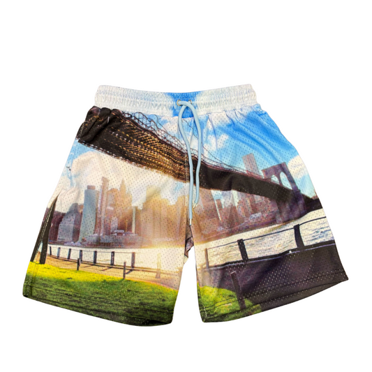 Brooklyn Bridge Mesh Shorts