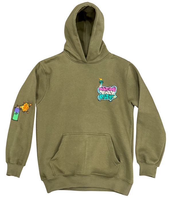 NYC Graffiti Embroidery Hoodie