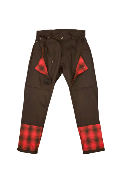 Nomad 2 Tone Plaid Denim Jeans