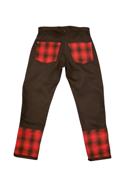 Nomad 2 Tone Plaid Denim Jeans