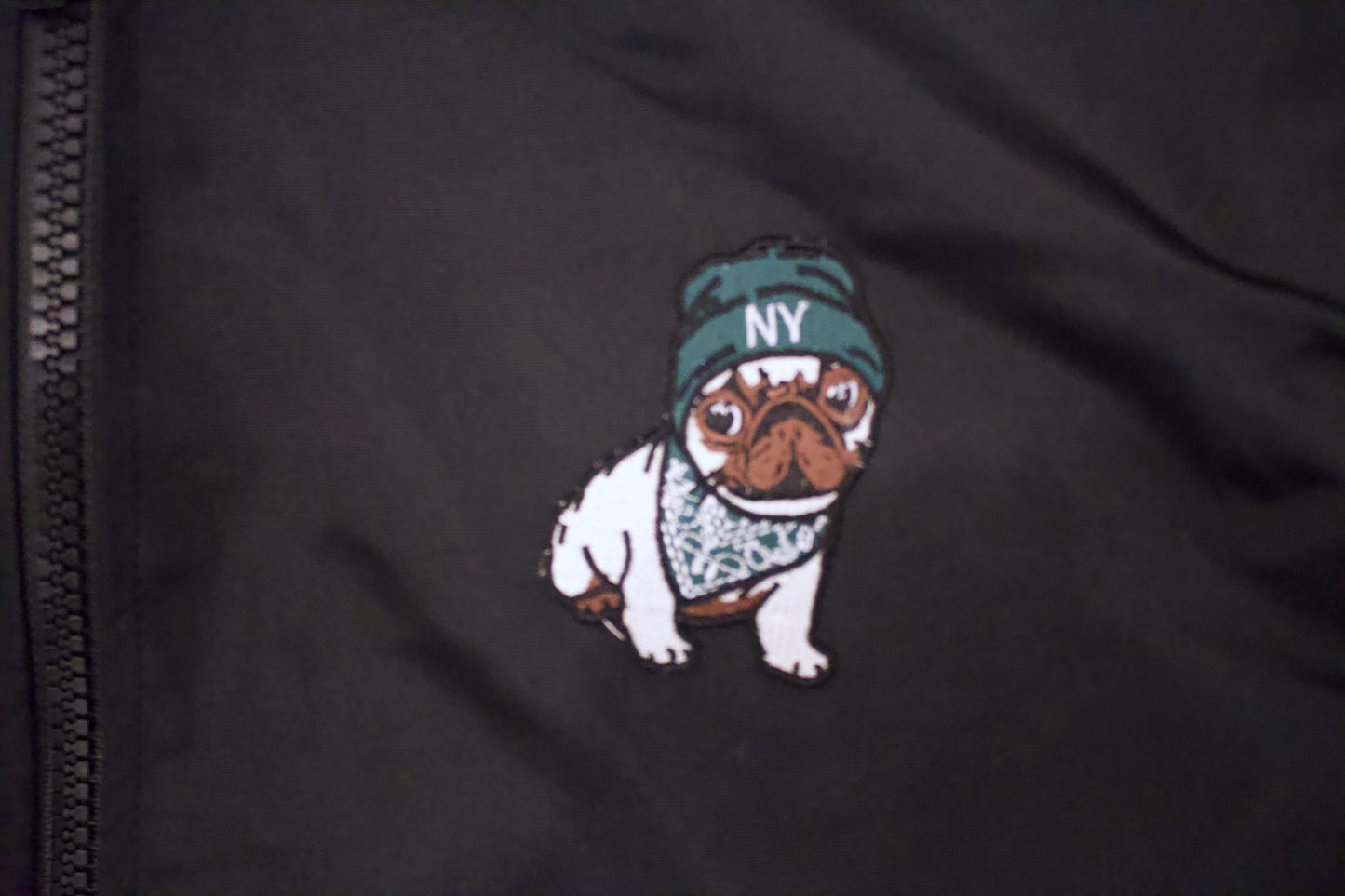 NY Puppy Embroidery Bomber