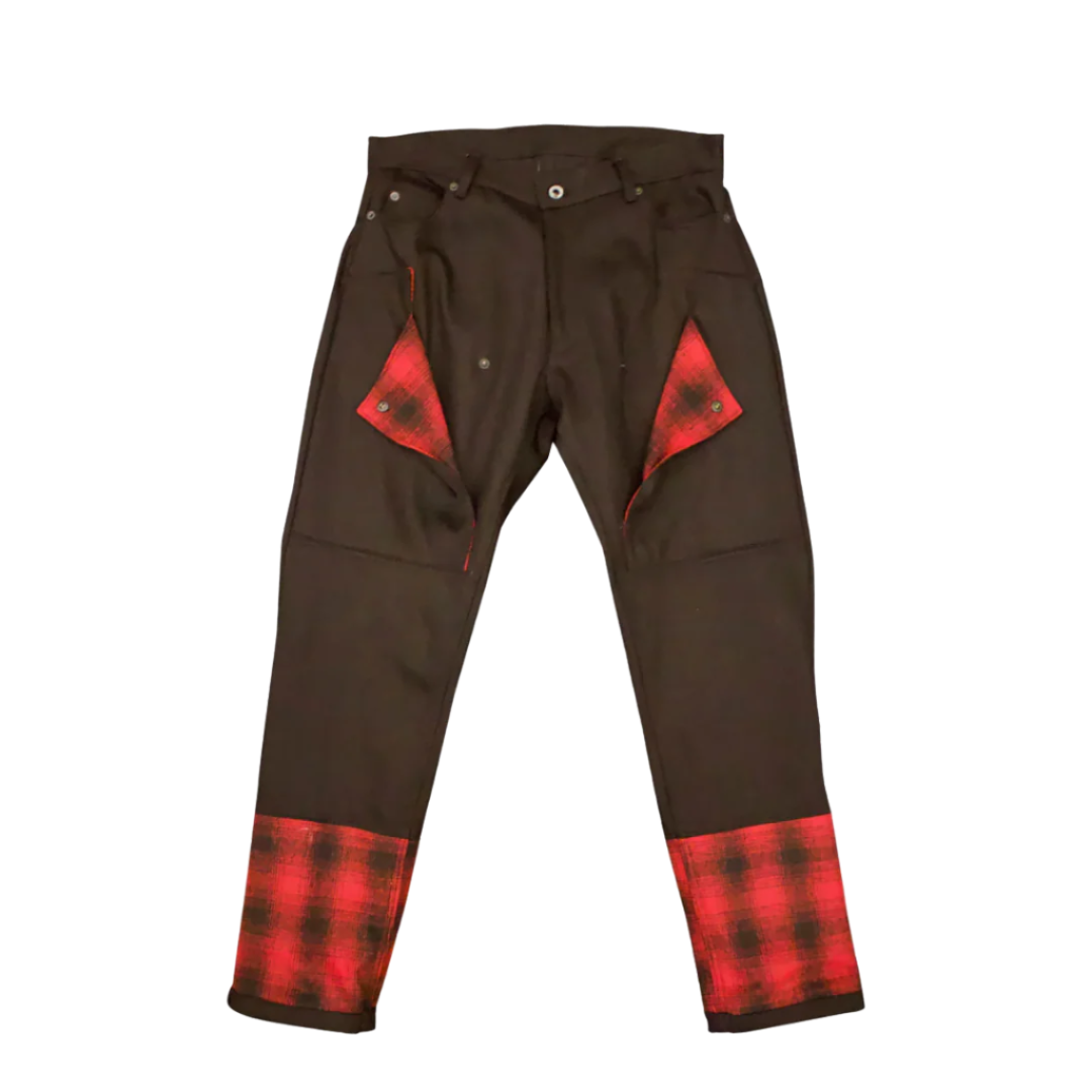 Nomad 2 Tone Plaid Denim Jeans