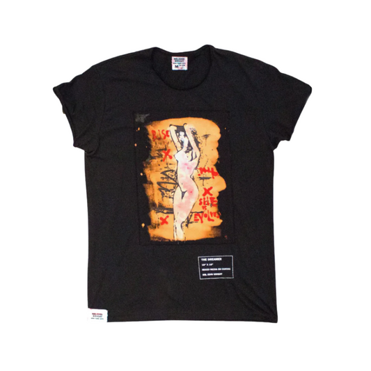 Oversized Evolve Devour Hand Painted Canvas Tee