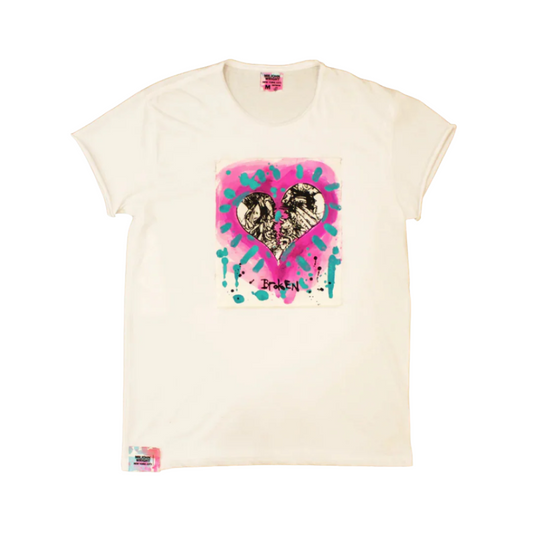 Oversized Hand Painted Broken Tee