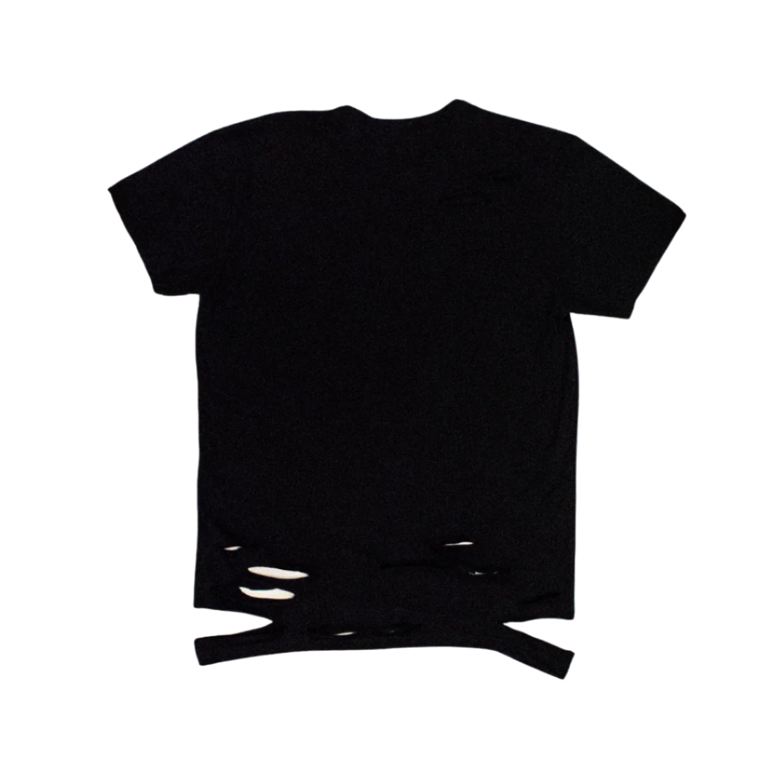 Oversized NY Spray Paint Distressed Tee