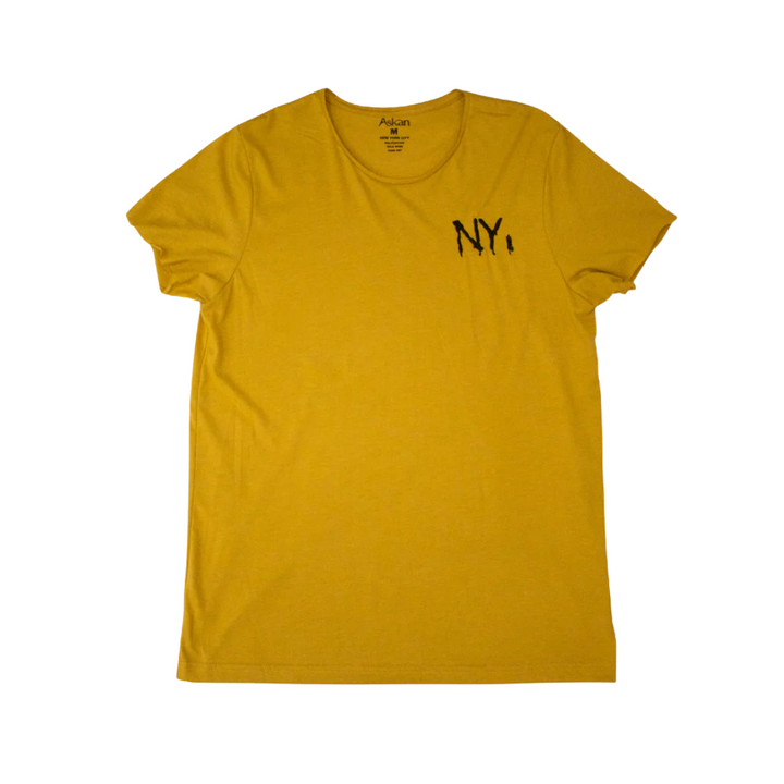 Oversized NY Spray Paint Distressed Tee