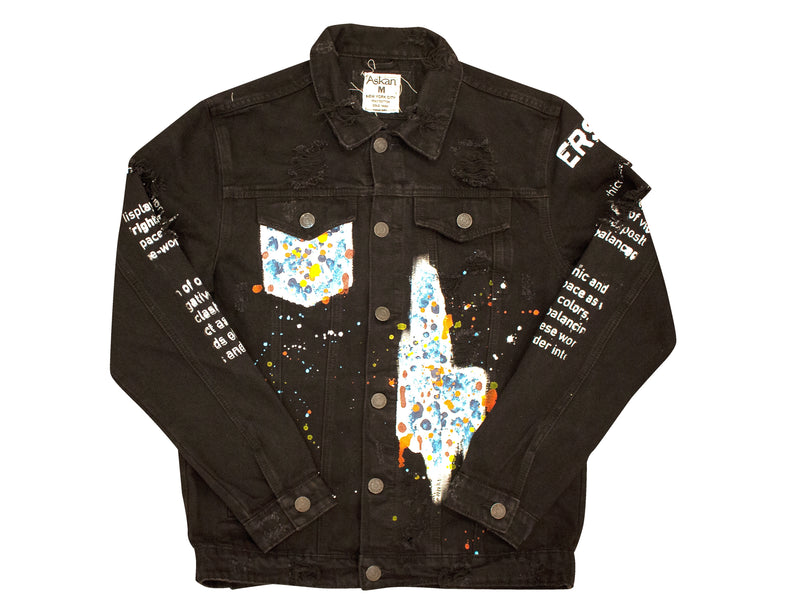 The Nebula Custom Painted denim Jacket
