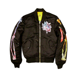 Candy Bones Hand Painted Bomber